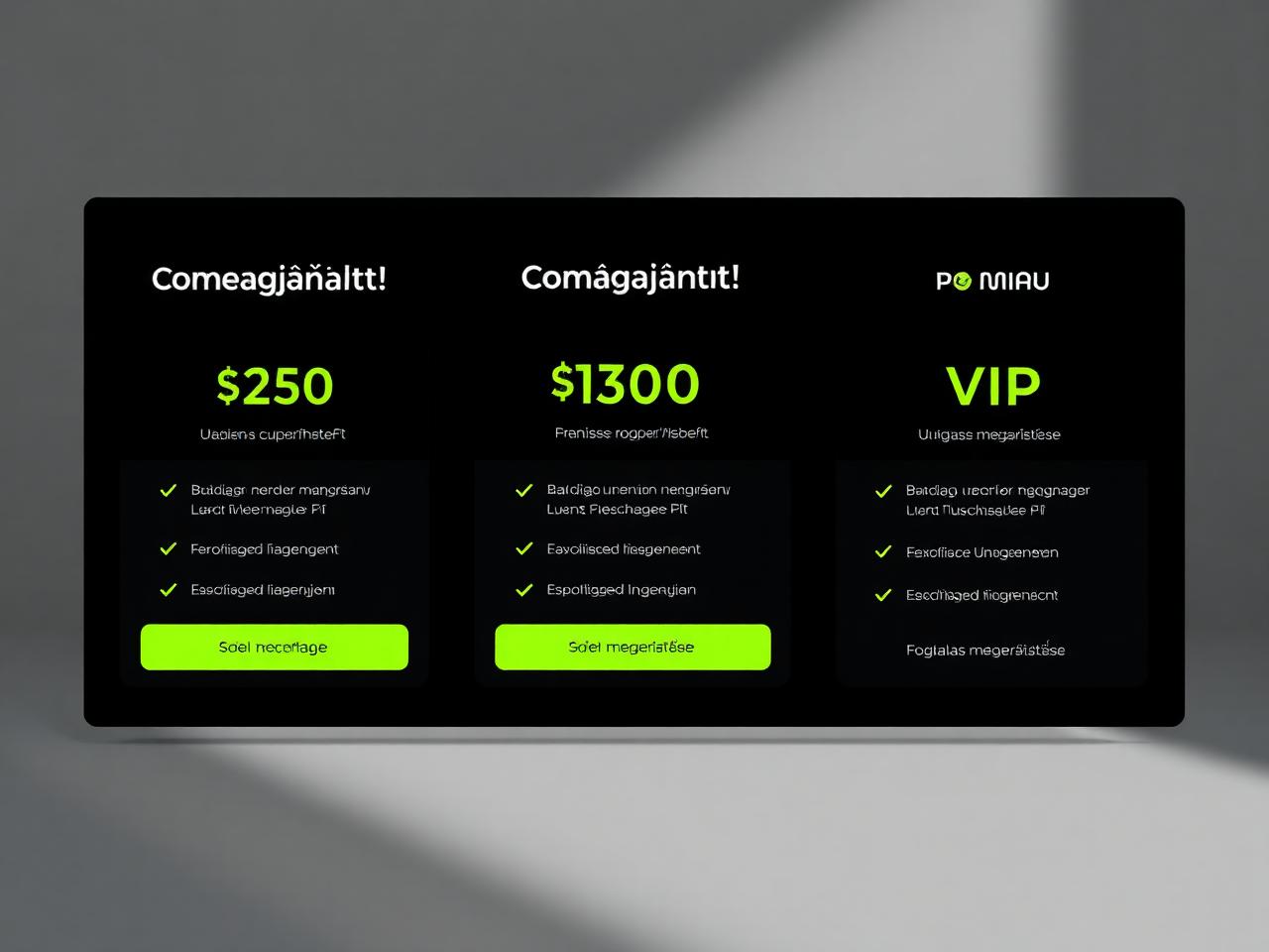Csomagajánlatok — Basic / Premium / VIP