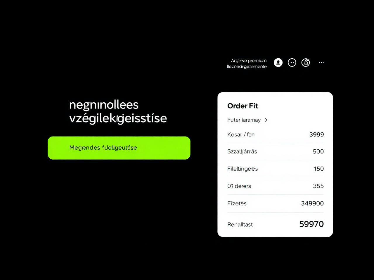 Optimalizált checkout
